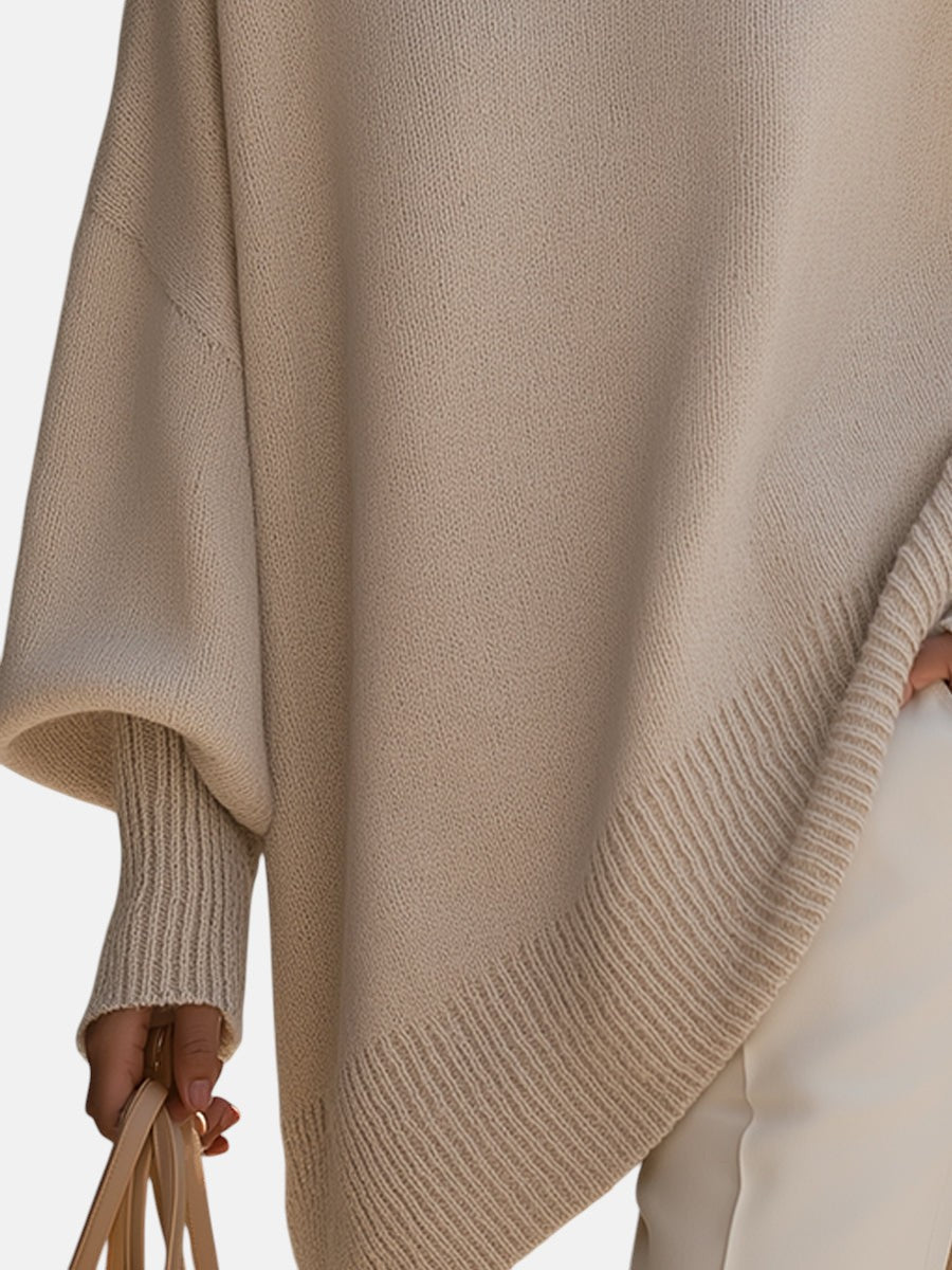 Oversized poncho in six colors for women
