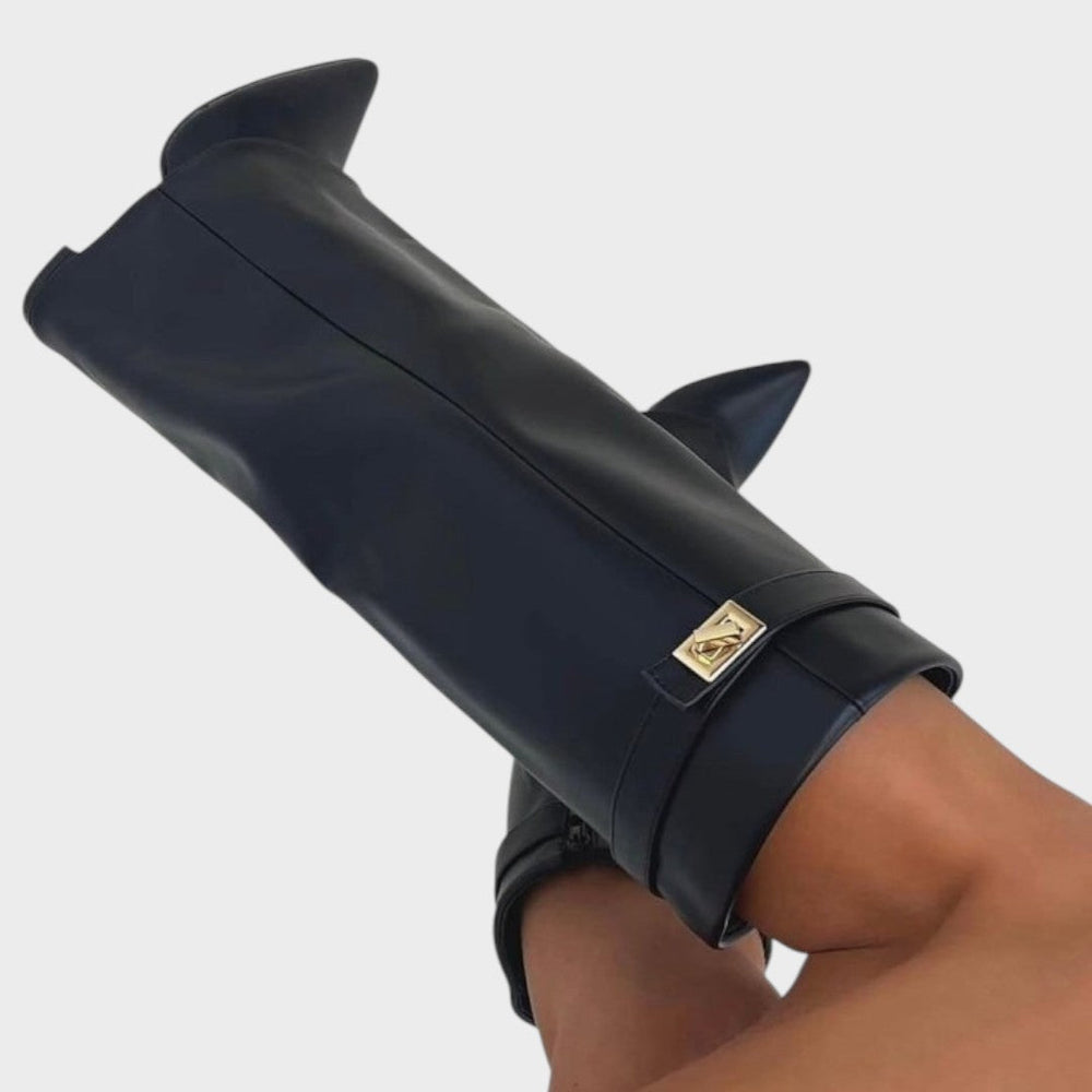 Tall riding boots in black and brown for women