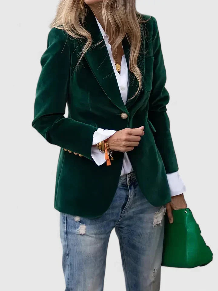 Bold color blazer for women