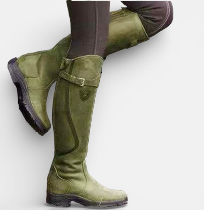 Everyday boots in dark brown, black, blue and green for women
