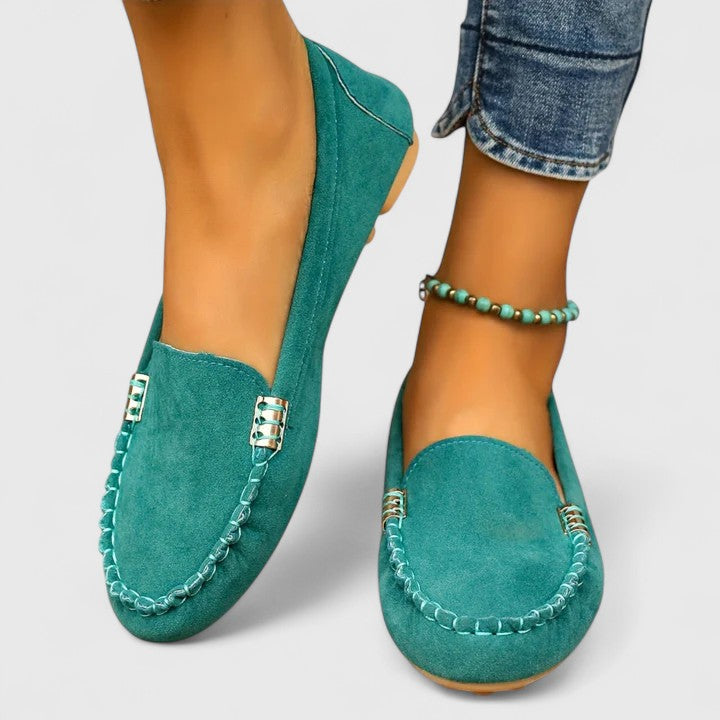 Comfort loafers in six bright colors for women
