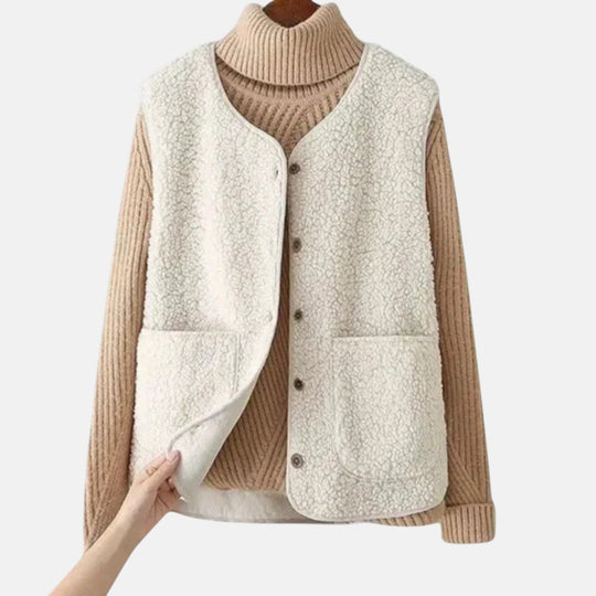 Fleece vest for women