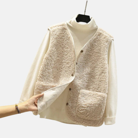 Fleece vest for women