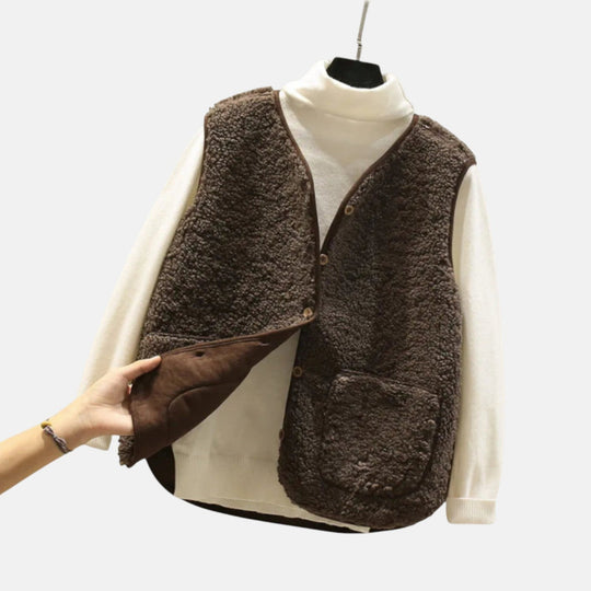 Fleece vest for women
