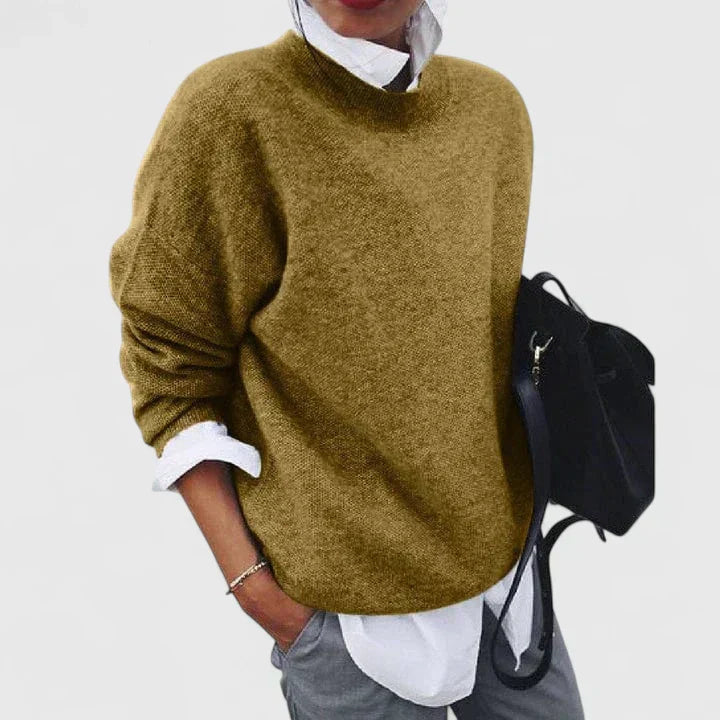 Knit sweater for women in five shades
