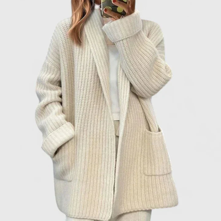 Beige cardigan for women