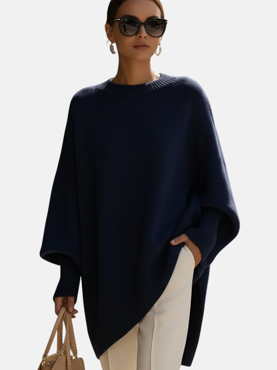 Oversized poncho in six colors for women