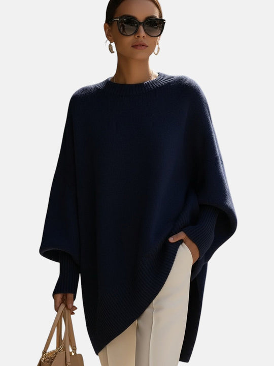 Oversized poncho in six colors for women