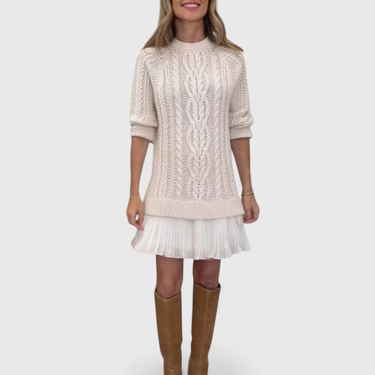 Knitted dress for women in five colors