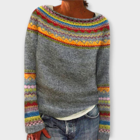 Knit sweater for women in four colors