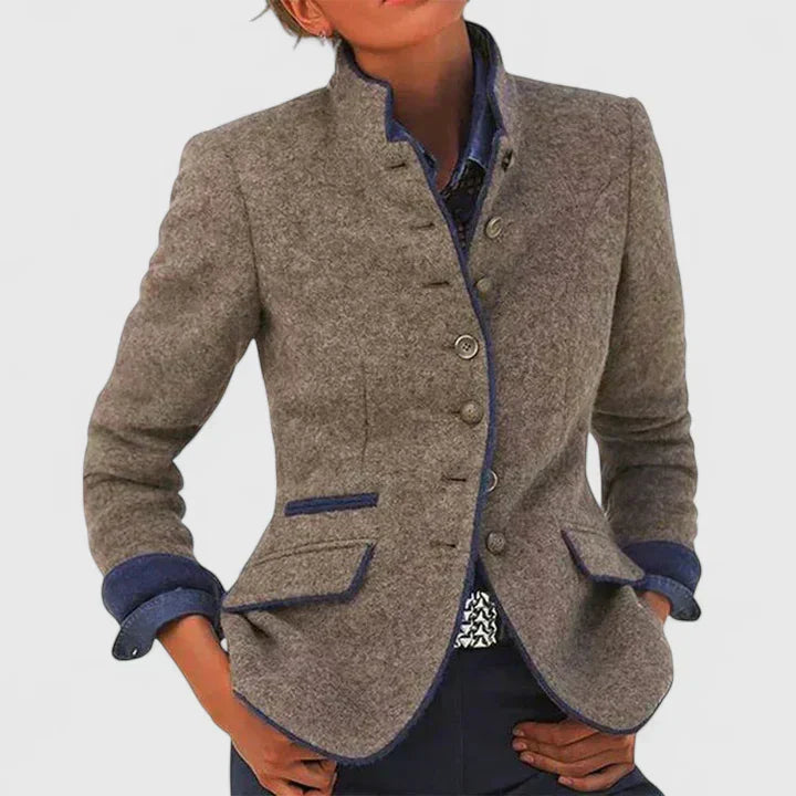 Knit cardigan for women in caramel, green, blue and purple