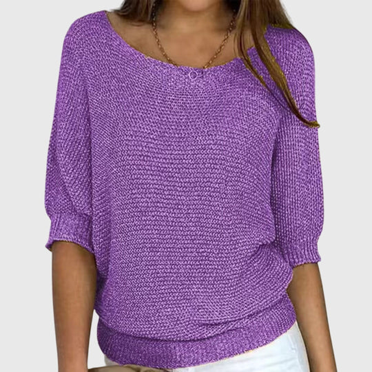 Knit sweater in eight colors for women