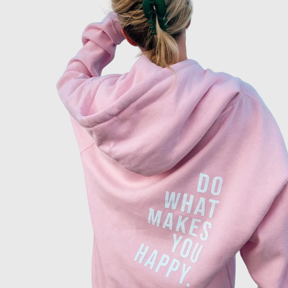 Oversized printed hoodie in five colorways for women