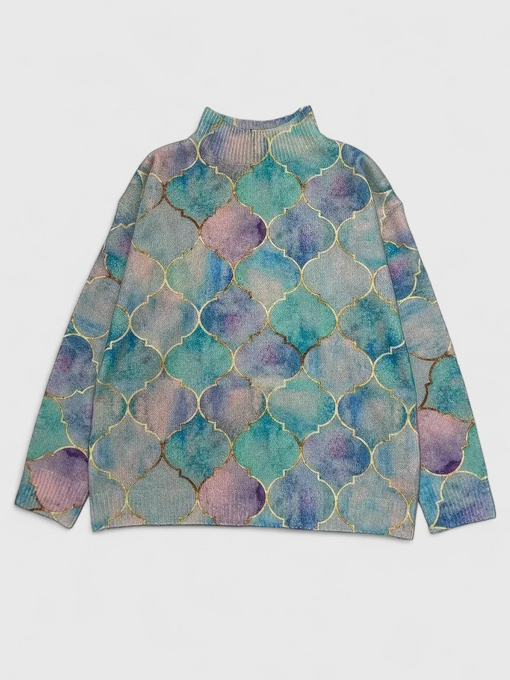 Multicolor sweater for women