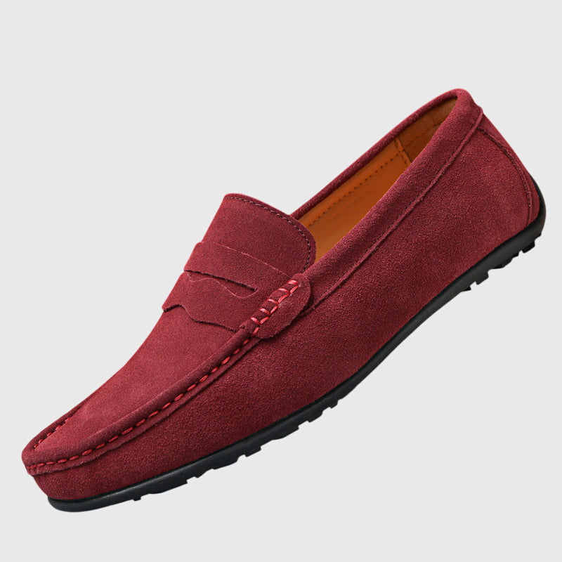 Comfort loafers in maroon, navy, aqua blue, tan and black for women