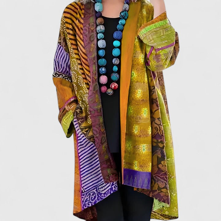 Bright knit cardigan for women