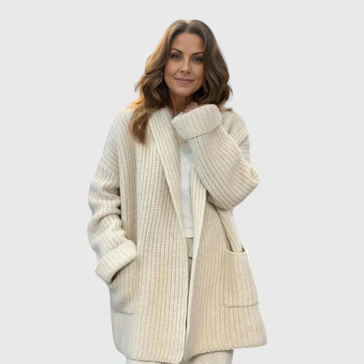 Beige cardigan for women