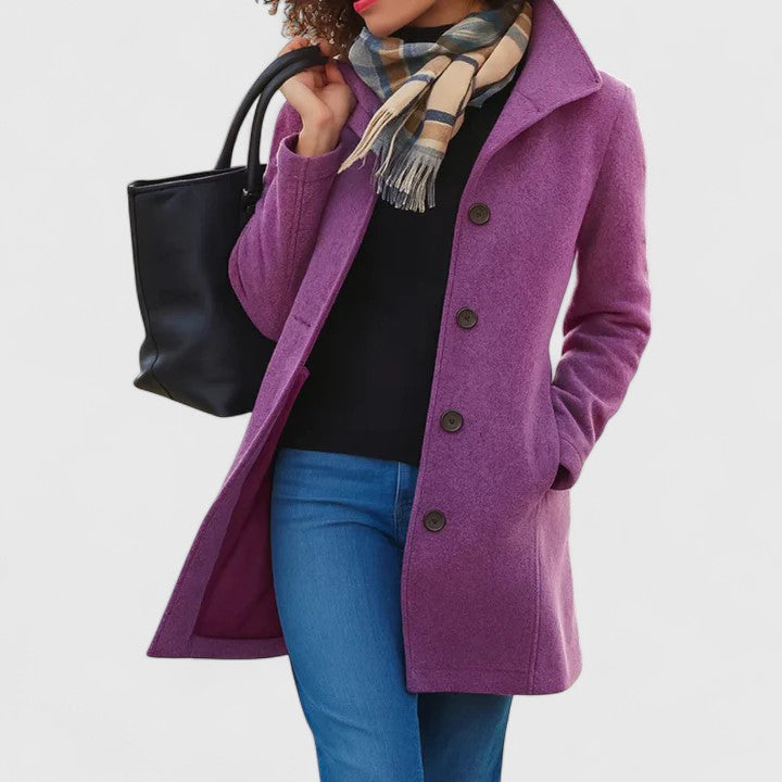 Longline coat in ten colors for women