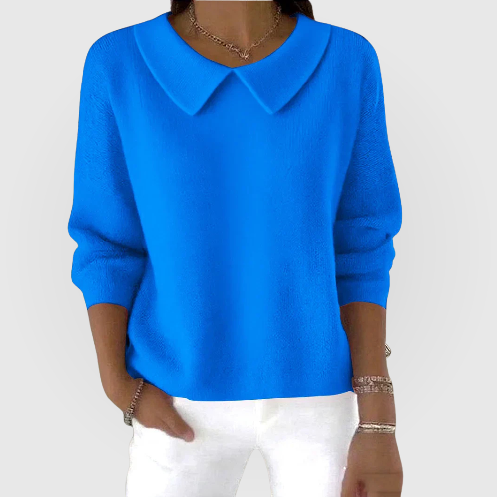 Classic sweater in five bright colors for women