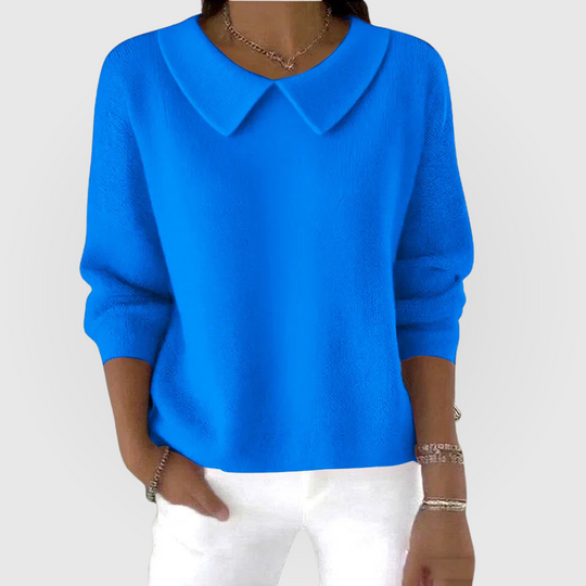 Classic sweater in five bright colors for women