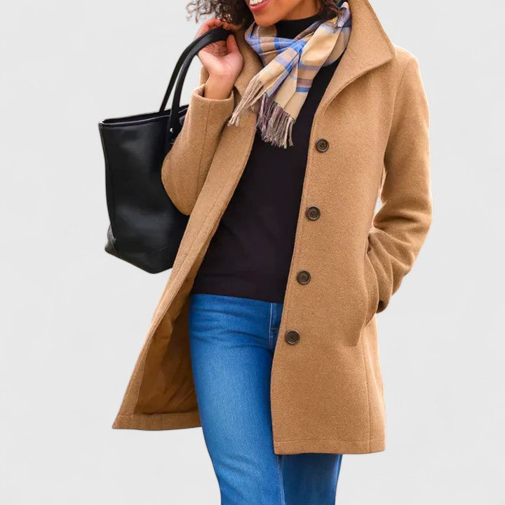 Longline coat in ten colors for women