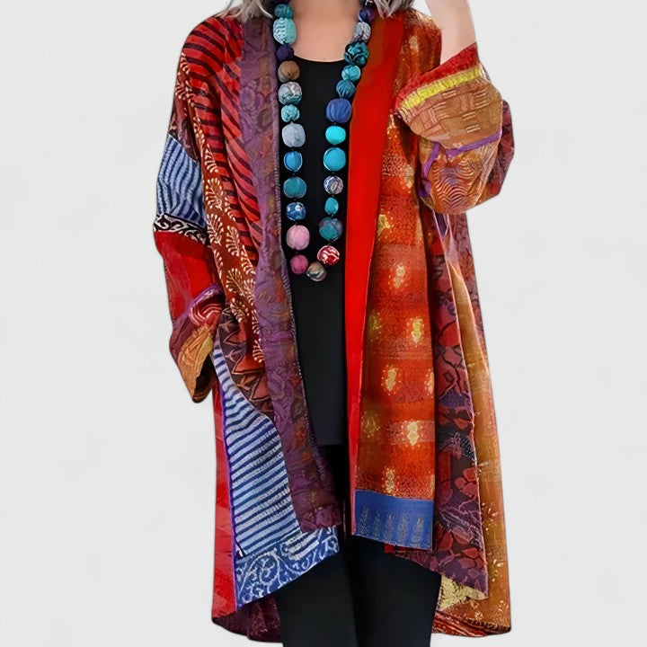 Bright knit cardigan for women