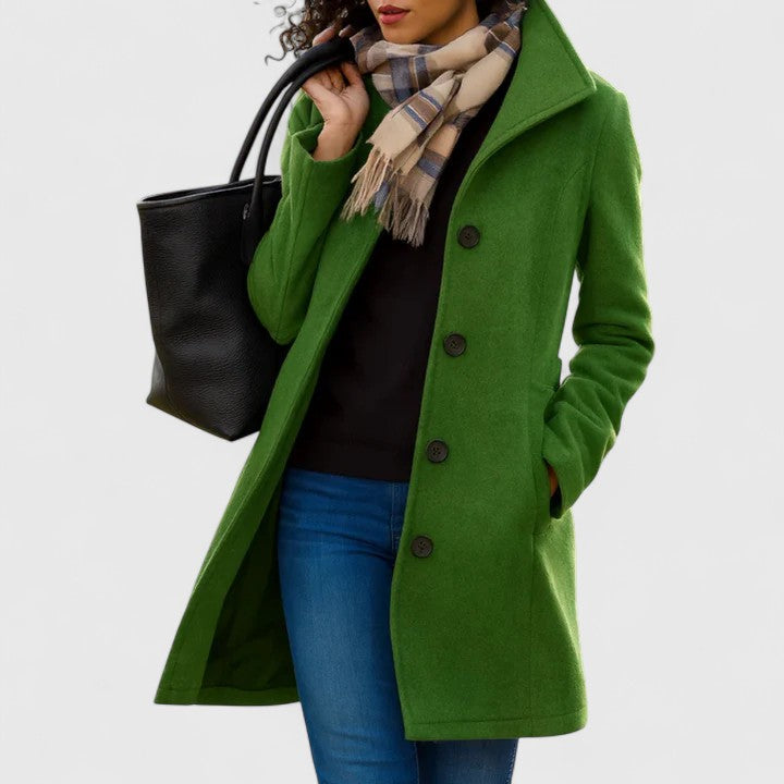Longline coat in ten colors for women
