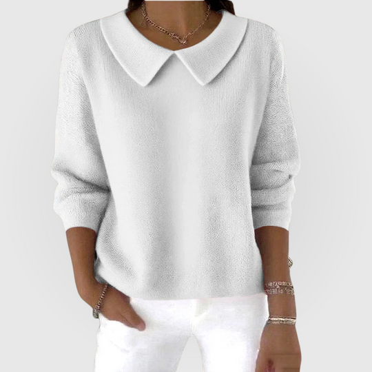 Classic sweater in five bright colors for women