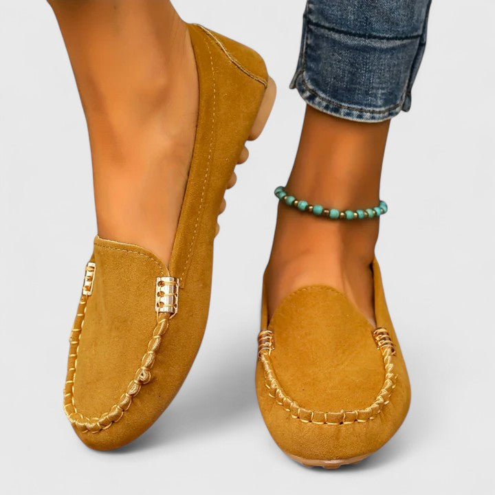 Comfort loafers in six bright colors for women