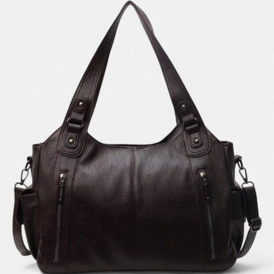Noemie | Classic Three-Tone Leather Tote Bag