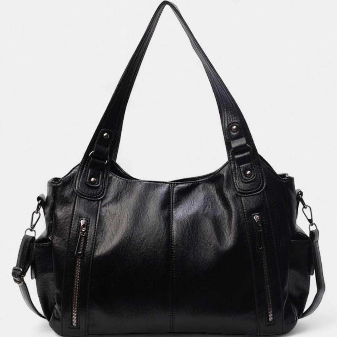 Noemie | Classic Three-Tone Leather Tote Bag