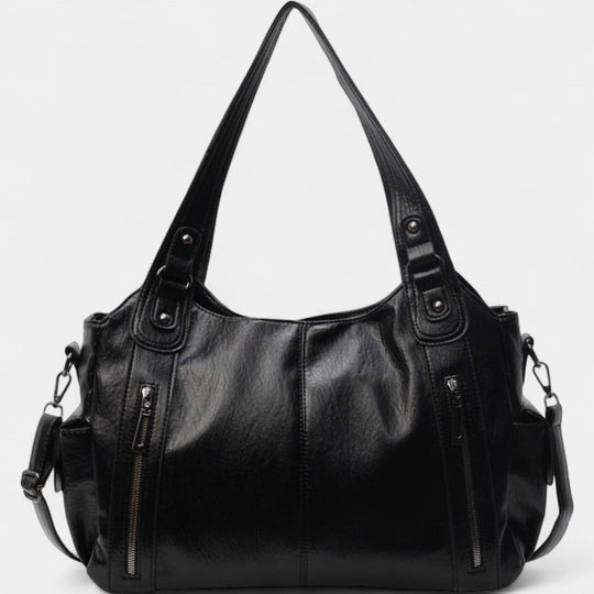 Noemie | Classic Three-Tone Leather Tote Bag