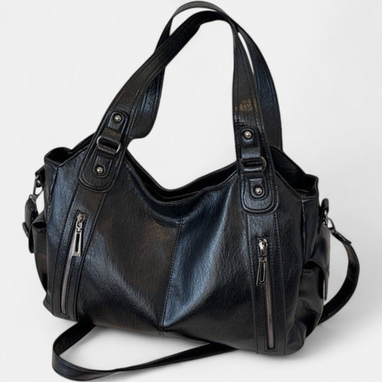Noemie | Classic Three-Tone Leather Tote Bag