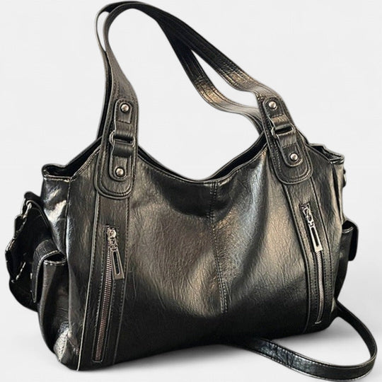 Noemie | Classic Three-Tone Leather Tote Bag