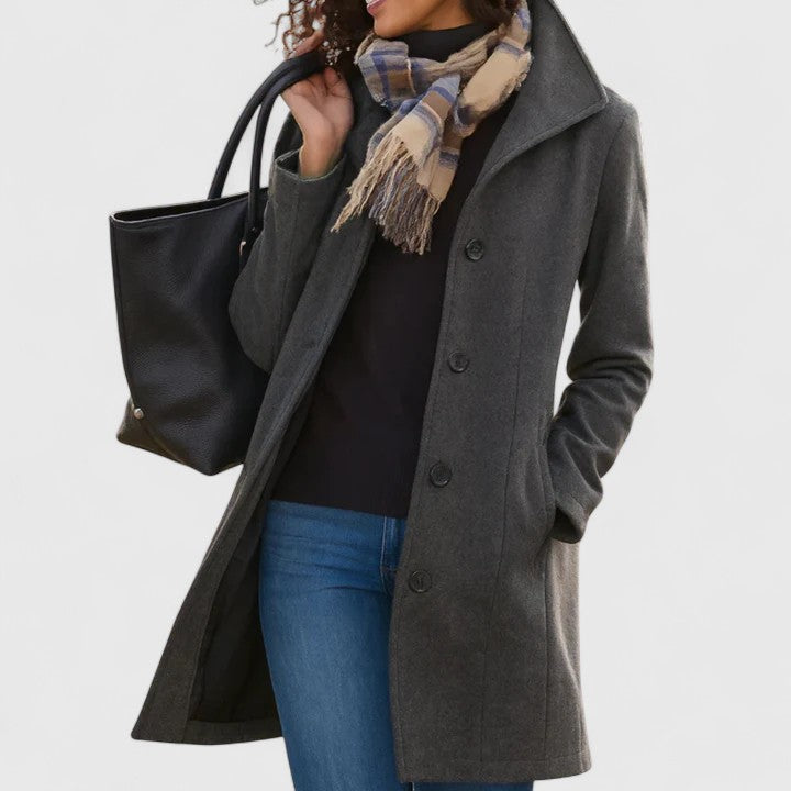 Longline coat in ten colors for women