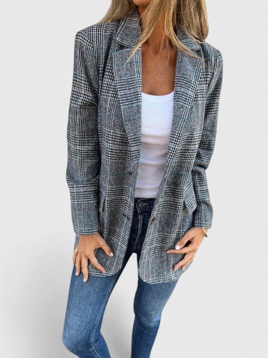 Relaxed blazer for women in brown or black