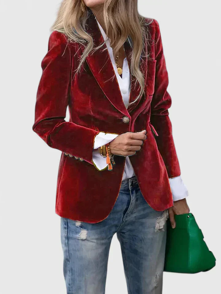 Bold color blazer for women