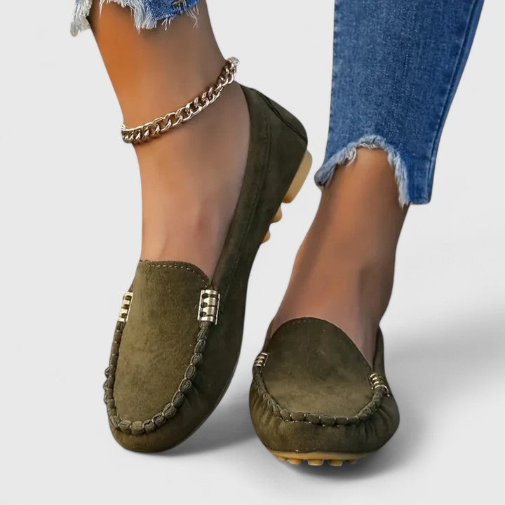 Comfort loafers in six bright colors for women