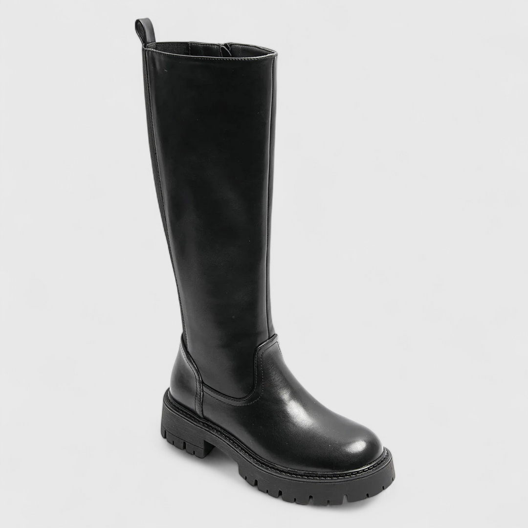 Classic black boots for women