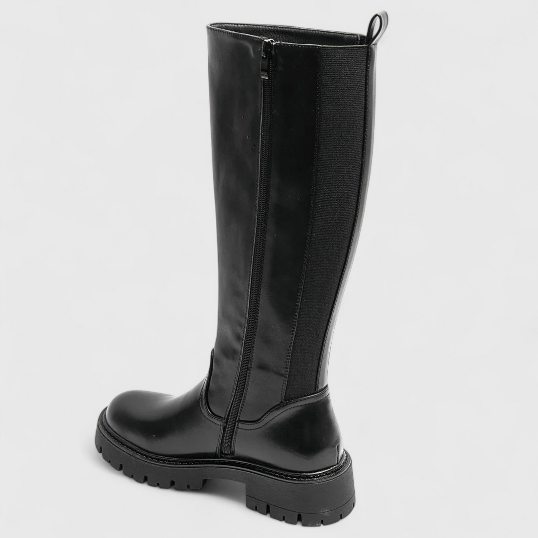 Classic black boots for women