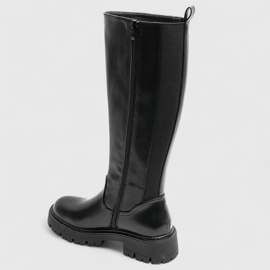 Classic black boots for women