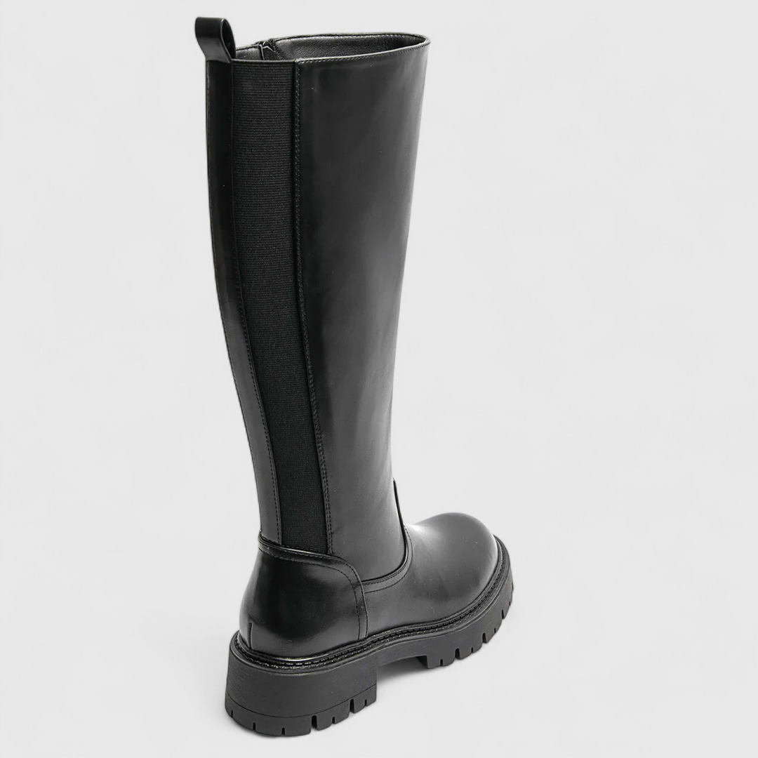 Classic black boots for women