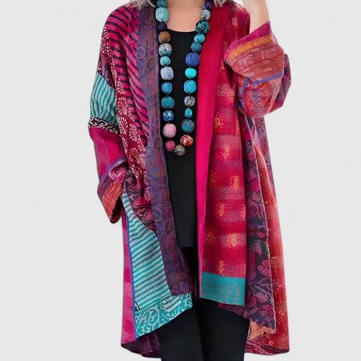 Bright knit cardigan for women