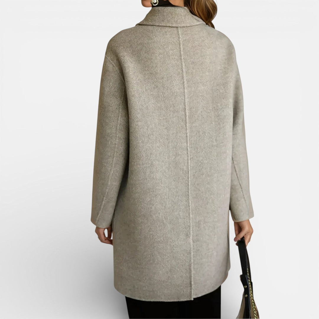 Oversized double breasted coat in six colors for women