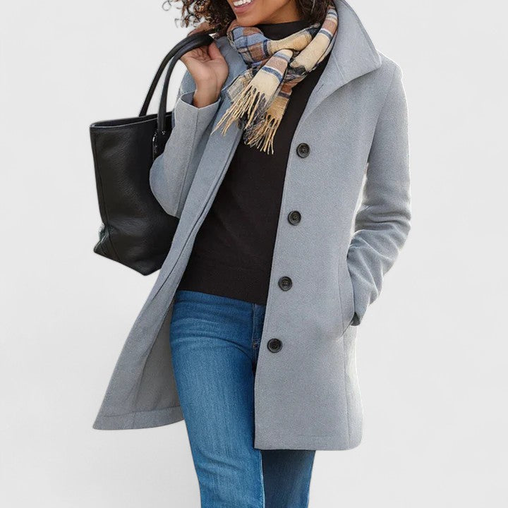 Longline coat in ten colors for women