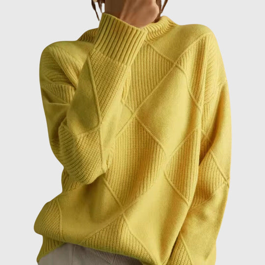 Roll neck sweater for women in seven colors