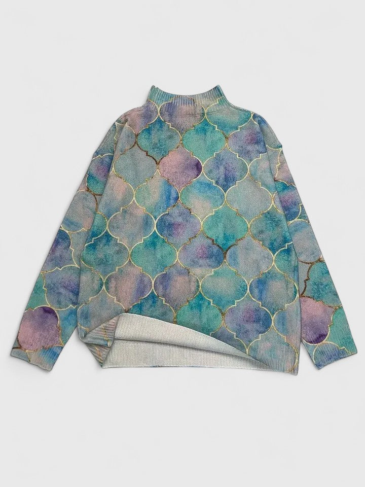 Multicolor sweater for women