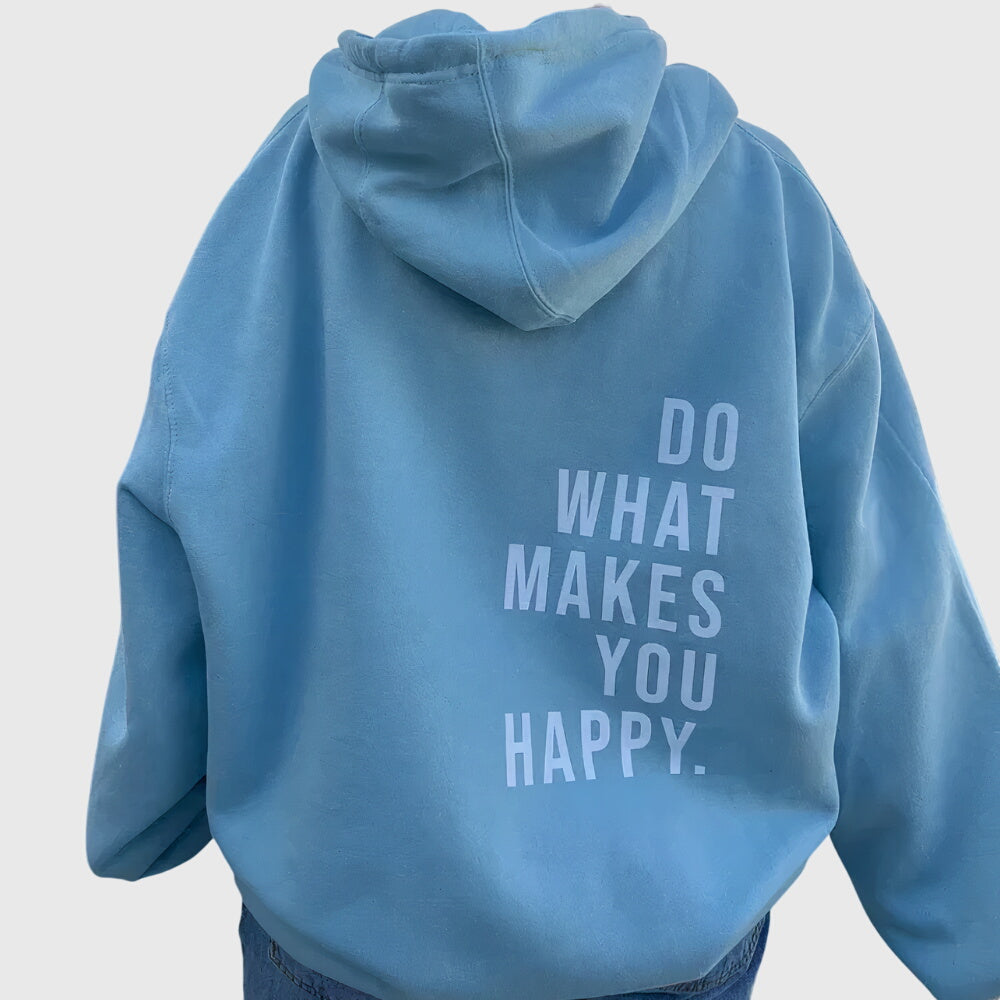 Oversized printed hoodie in five colorways for women