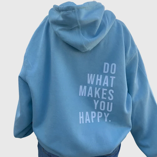 Oversized printed hoodie in five colorways for women
