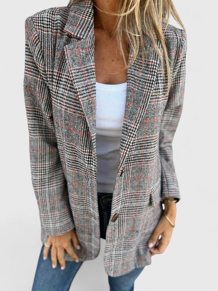 Relaxed blazer for women in brown or black